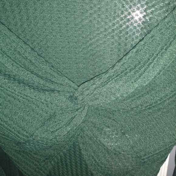 Green shein cropped shirt size small - Picture 2 of 8